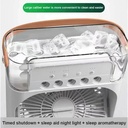 Climatiseur Portable Blanc avec 3 Vitesses & Veilleuse LED