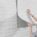 Panneau Mural Adhésive - Anti-Humidité 3D - 77 * 70 cm-Blanc