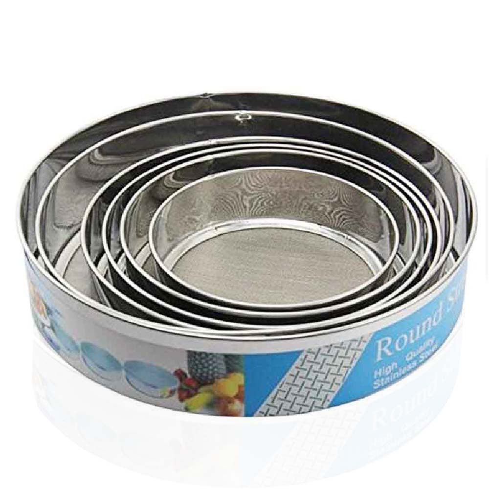 Ensemble de passoire ronde en acier inoxydable - 6 pièces