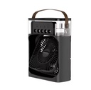 Climatiseur Portable à 3 Vitesses Veilleuse LED intégrée 600 ml Noir