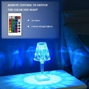 Lampe de Table LED en Acrylique RGB Tactile & Télécommande