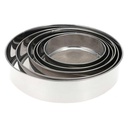 Ensemble de passoire ronde en acier inoxydable - 6 pièces