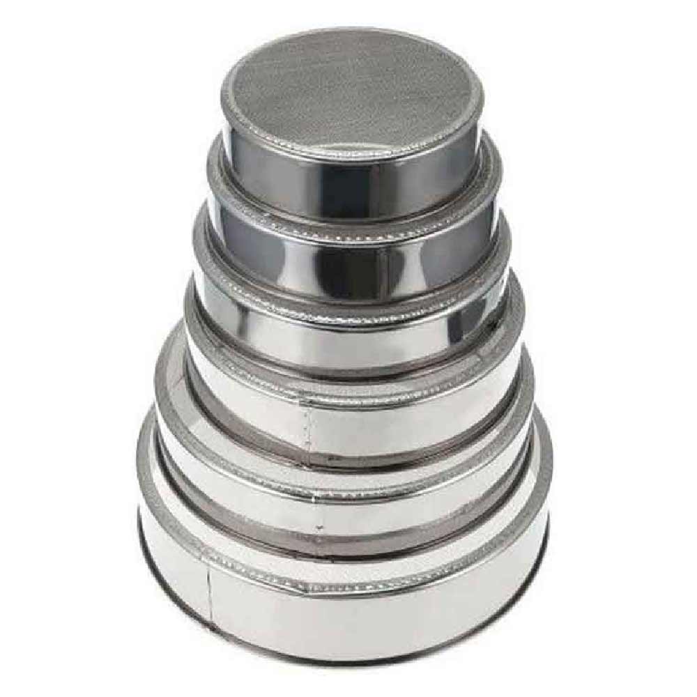 Ensemble de passoire ronde en acier inoxydable - 6 pièces