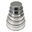 Ensemble de passoire ronde en acier inoxydable - 6 pièces