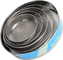 Lot de 6 Passoires en acier inoxydable à mailles fines forme ronde