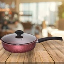 Winox Sauteuse Avec Couvercle Série MAGMA - Ø 18 Cm - Super Résistante - 7 Couches