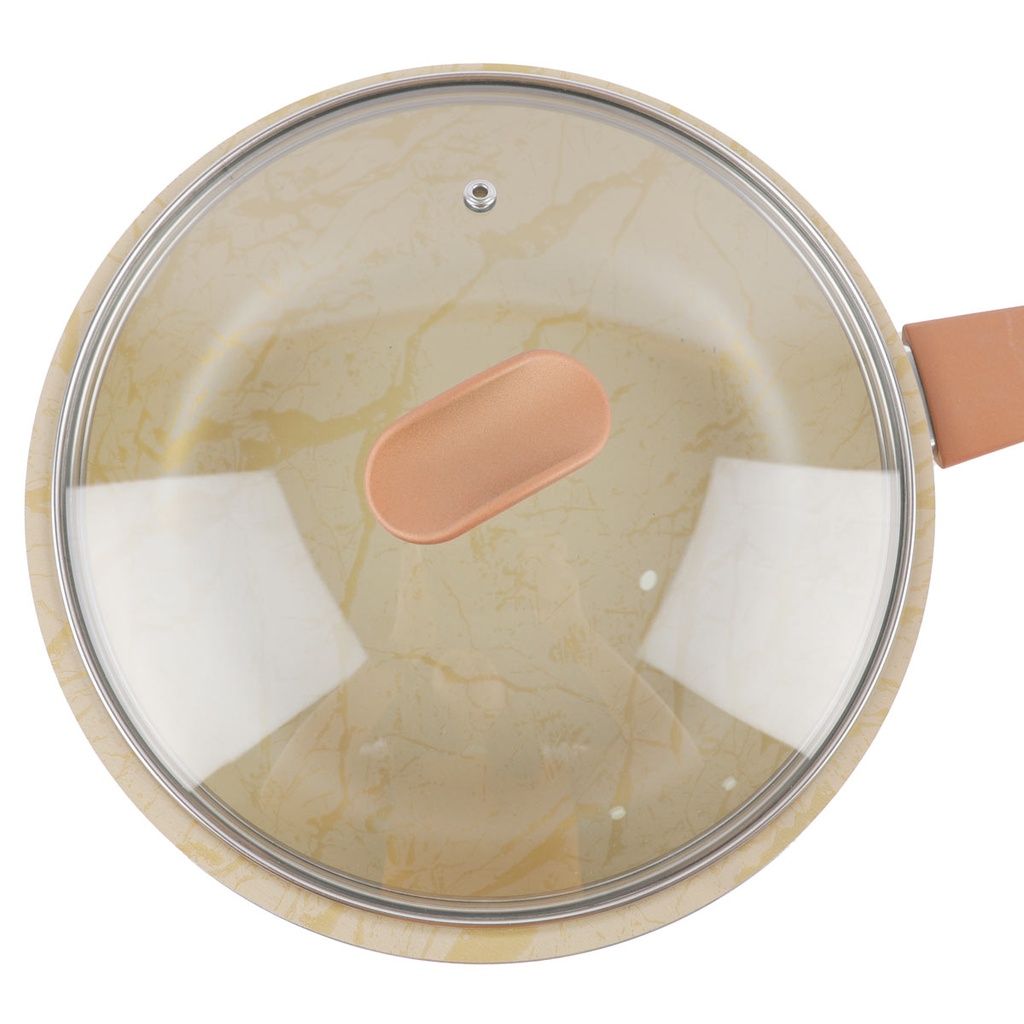 Winox Sauteuse Avec Couvercle Série Bronzo - Ø 24 Cm - Super Résistante - 7 Couches