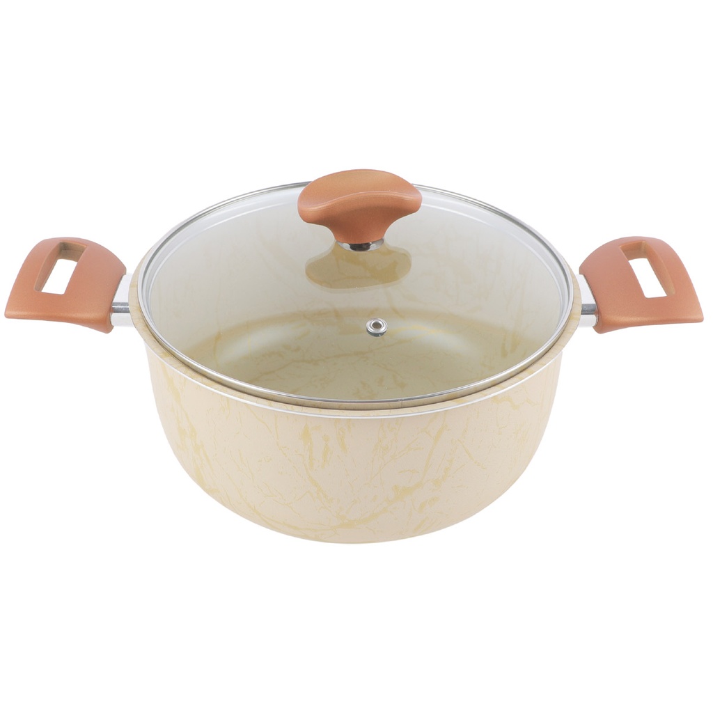 Winox Faitout Avec Couvercle Bronzo- Ø 22 cm - Super Résistante - 7 Couches