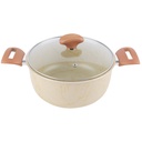 Winox Faitout Avec Couvercle Bronzo- Ø 22 cm - Super Résistante - 7 Couches