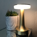 Lampe De Table Portable Sans Fil Rechargeable Avec Tactile Doré