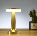 Lampe De Table Portable Sans Fil Rechargeable Avec Tactile Doré