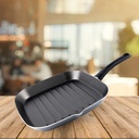 TEM Grill CIELLO - 28*28 Cm - Anti-Adhésive - 5 Couches - Gris