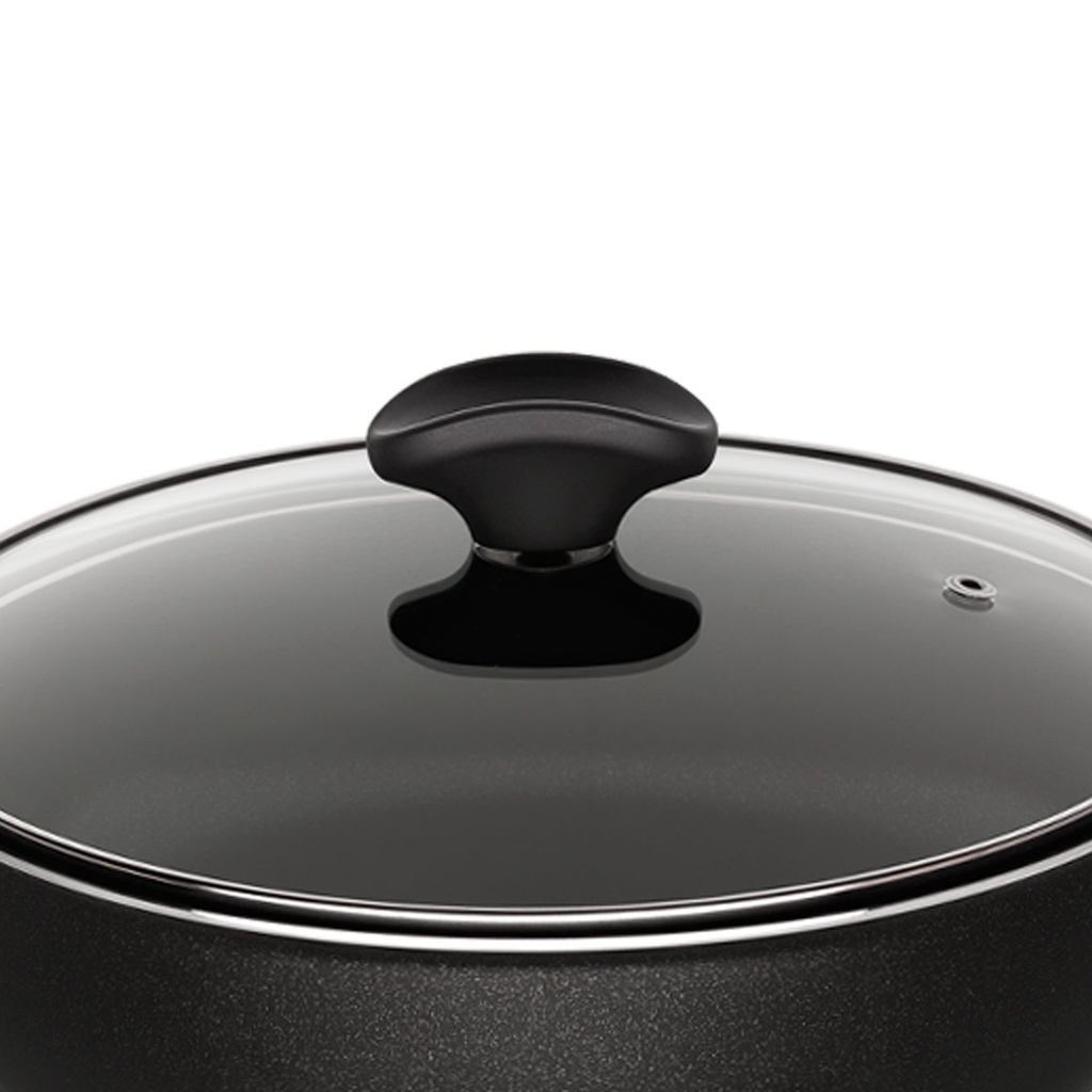 Winox sauteuse avec couvercle DIAMOND - 24 cm - résistance extrême - 7 couches