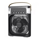Climatiseur Portable à 3 Vitesses Veilleuse LED intégrée 600 ml Noir