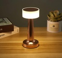 Lampe de Table Sans Fil Rechargeable Tactile Bronze 21X9cm 