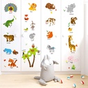 Autocollant Murale 72 Stickers Thème Animaux