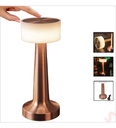 Lampe de Table Sans Fil Rechargeable Tactile Bronze 21X9cm 