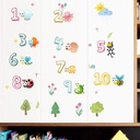 Autocollant Murale 39 stickers Chiffres et Animaux