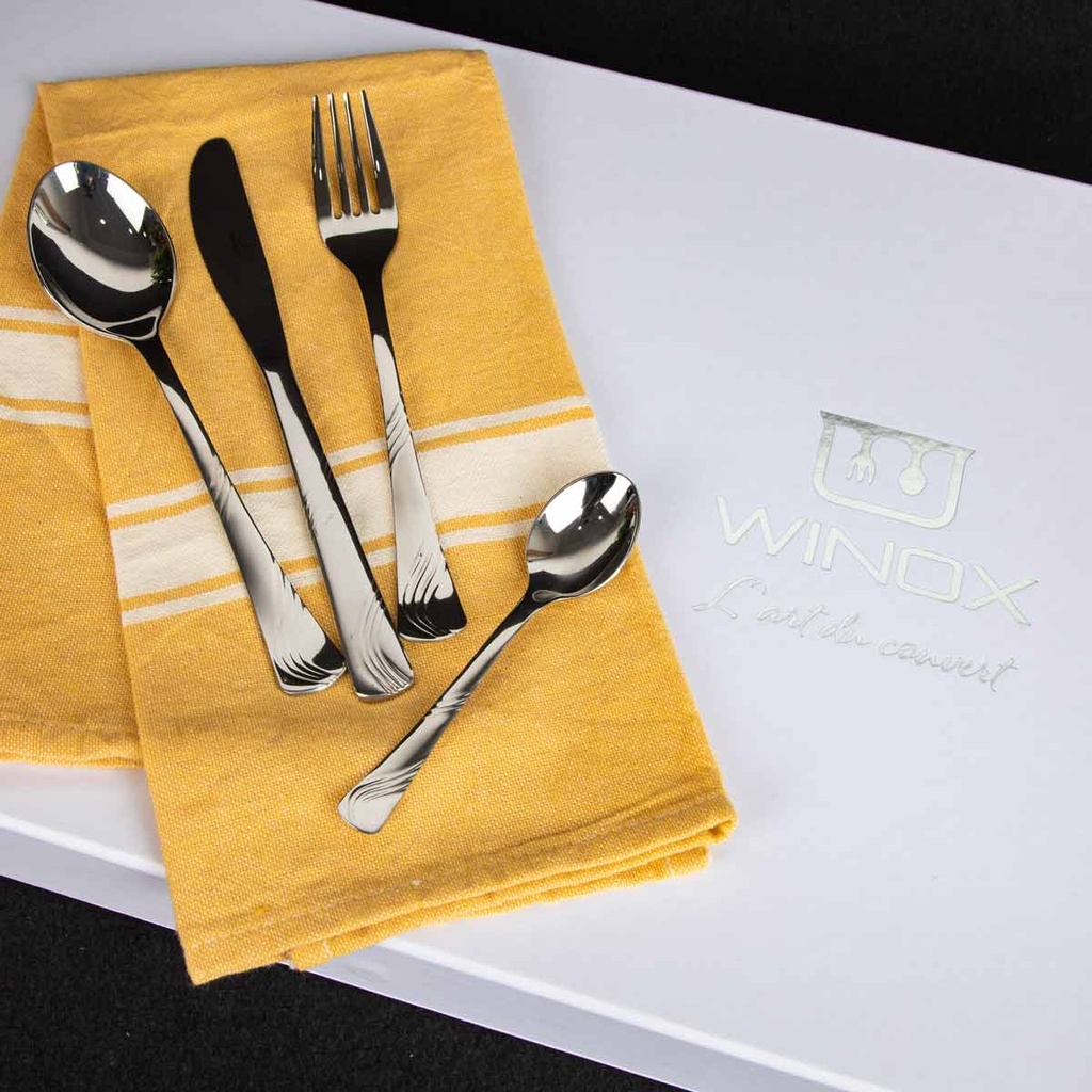 Winox ensemble de couverts MORJANE 48 pièces- Inox 18/10 - Garantie à vie