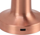 Lampe de Table Sans Fil Rechargeable Tactile Bronze 21X9cm 