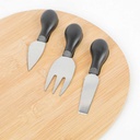 Planche à  Fromage en bambou  36x26 cm +Ustensiles 
