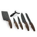 Kit Couteaux 6 Pièces Bass -Marron