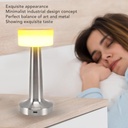 Lampe de Table Sans Fil Rechargeable et Tactile En Gris 21x9 cm 