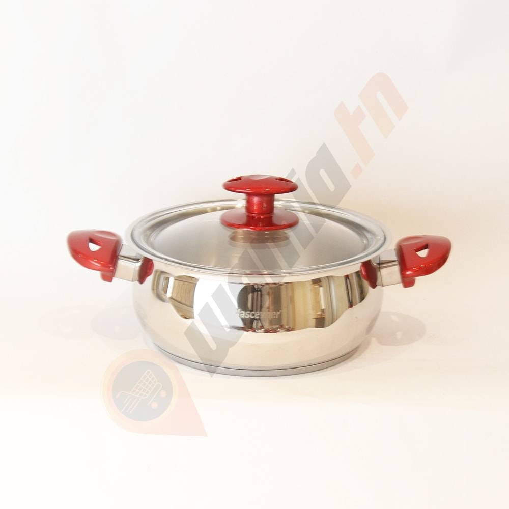 Service Inox Hascevher 18 pièces Rouge