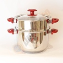 Service Inox Hascevher 18 pièces Rouge