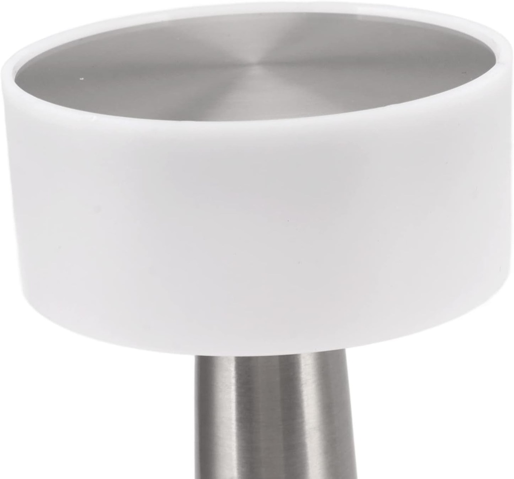 Lampe de Table Sans Fil Rechargeable et Tactile En Gris 21x9 cm 