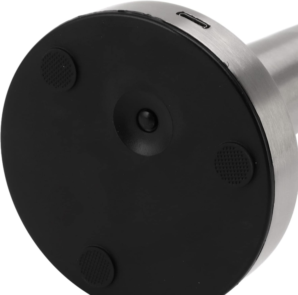 Lampe de Table Sans Fil Rechargeable et Tactile En Gris 21x9 cm 