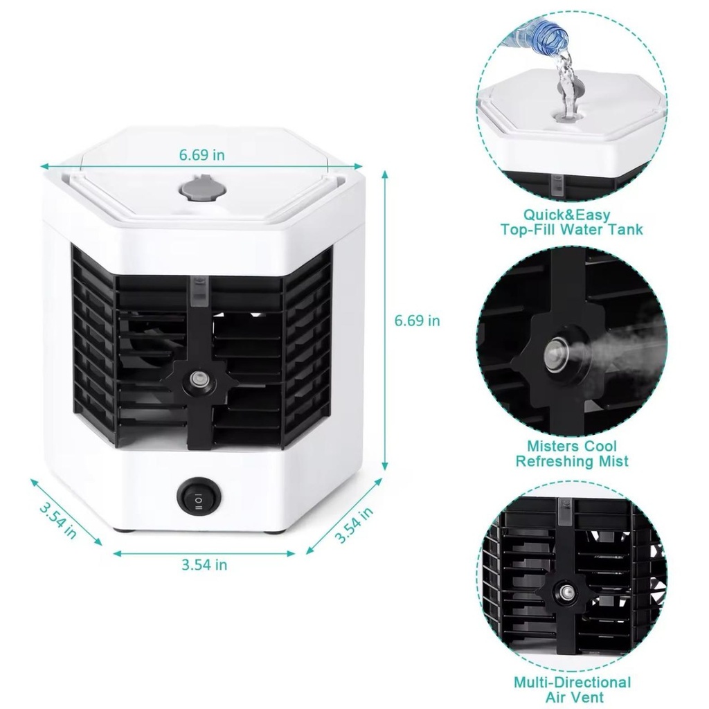  Mini Climatiseur Polyvalent Ventilateur-Purificateur D'air Mobile-Humidificateur De Refroidissement ARCTIC AIR Ultra-Pro