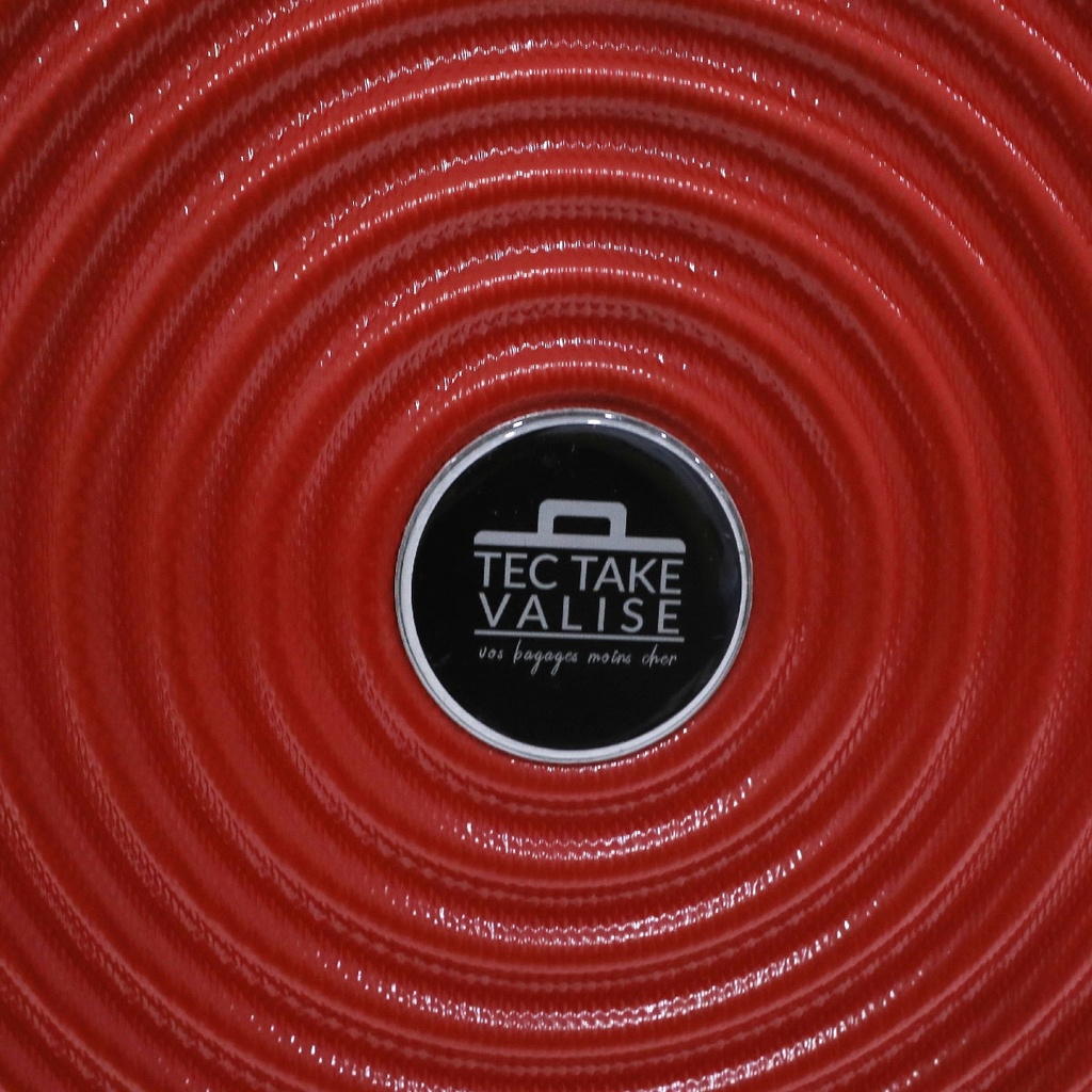 TEC TAKE Petite Valise Rouge en ABS  52 x 35 x 22 cm