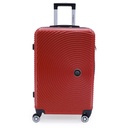 TEC TAKE Valise Moyenne Rouge en ABS  62 x 42 x 26 cm
