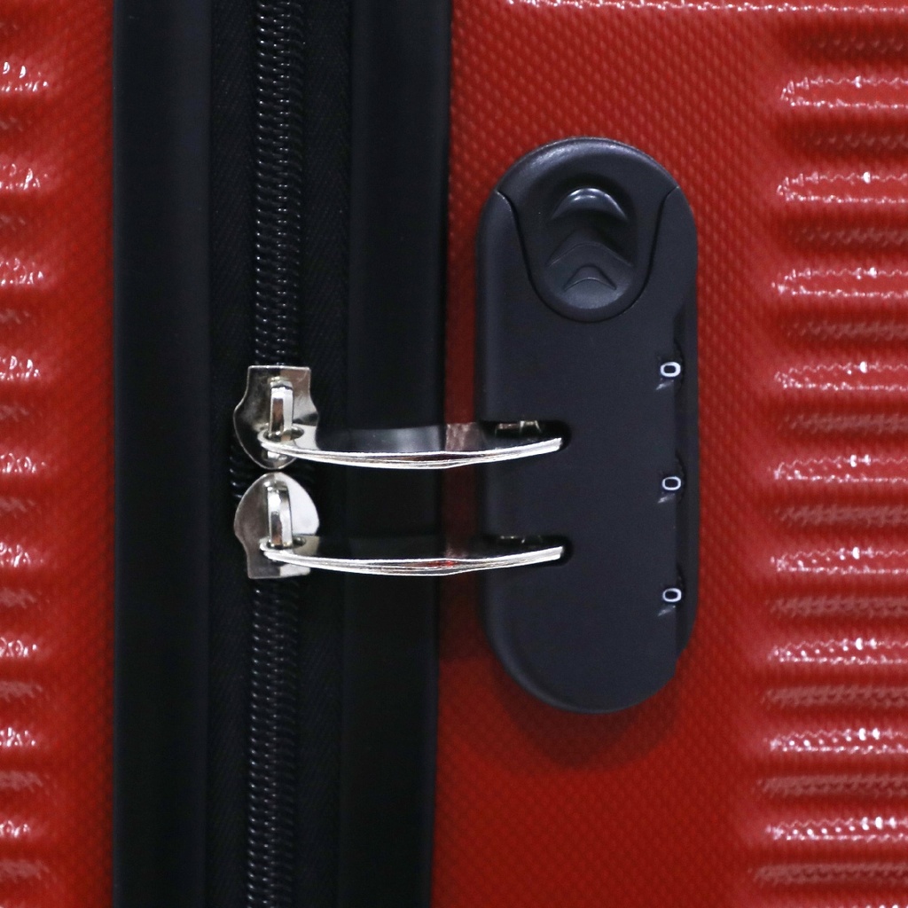 TEC TAKE Valise Moyenne Rouge en ABS  62 x 42 x 26 cm