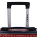 TEC TAKE Petite Valise Rouge Bordeaux en ABS 52 x 35 x 22 cm
