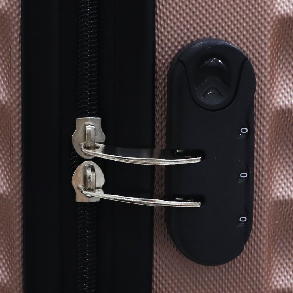 TEC TAKE Petite Valise En Rose Métallique ABS 52 x 35 x 22 cm