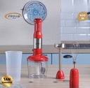 PROVA Mixeur Plongeant Rouge Multifonction 4 en 1 600W