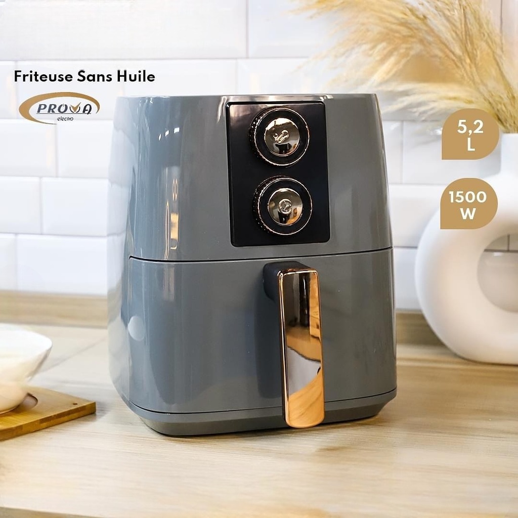 PROVA Air Fryer Gris 5,2 L Puissance 1500 W 