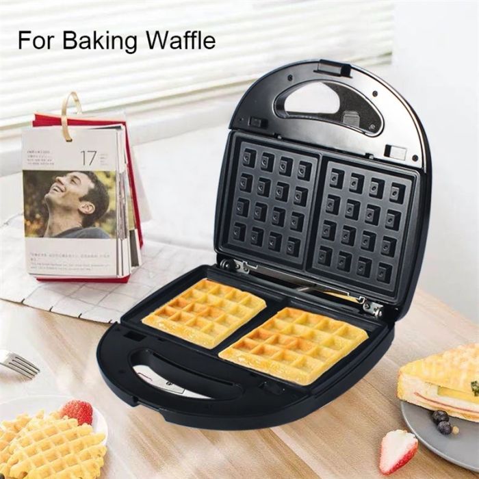 PROVA Appareil de Cuisson 4 en 1 : Panini, Gaufre, Zouza, Maamoul - PE-910 (750W)