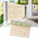 Mur de Fleurs Artificielles en Saumon – Rouleau de 3x1 mètre en Plastique 