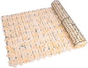 Mur de Fleurs Artificielles en Saumon – Rouleau de 3x1 mètre en Plastique 