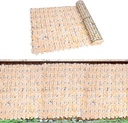 Mur de Fleurs Artificielles en Saumon – Rouleau de 3x1 mètre en Plastique 