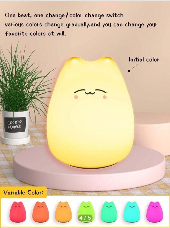 Lampe Avec Couleurs Ajustables En Silicone 
