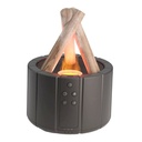 Diffuseur d’Arômes Effet Flamme Bois Noir 250 ml