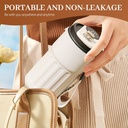Thermos à Café avec Affichage Numérique de la Température , en Acier Inoxydable 450 ml-Noir