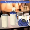 Thermos à Café avec Affichage Numérique de la Température , en Acier Inoxydable 450 ml-Bleu