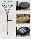 Lot De 8 Lampes de Jardin Solaires à LED Blanches Chaudes