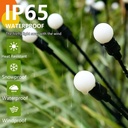 Lot De 8 Lampes de Jardin Solaires à LED Blanches Chaudes