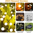 Lot De 8 Lampes de Jardin Solaires à LED Blanches Chaudes